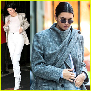 Kendall Jenner Spends the Day with Hailey Baldwin & Justine Skye in NYC