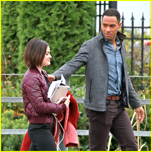 Elliot Knight Scares The Crap Out of Lucy Hale on 'Life Sentence' Set