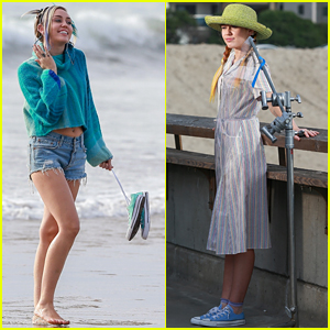Miley Cyrus is All Smiles (& Silly Faces) at Converse Shoot!