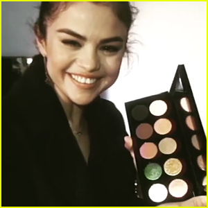 Selena Gomez Adorably Freaks Out Over a Makeup Palette (Video)