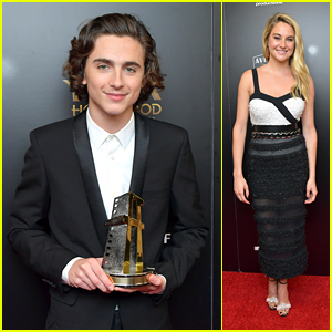 Timothee Chalamet & Shailene Woodley Look So Chic at Hollywood Film Awards 2017!