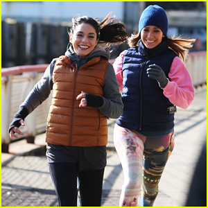 Vanessa Hudgens Goes For Fun Jog with Jennifer Lopez on 'Second Act' Set!