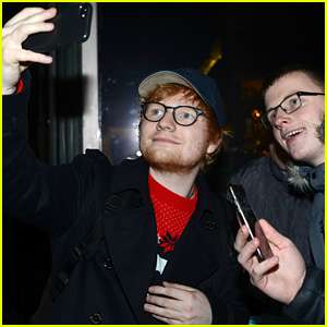 Ed Sheeran Takes Selfies With Fans While Taping a Show in Dublin!