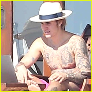 Justin Bieber Goes Shirtless in Mexico on NYE, Likely There to See Selena Gomez!