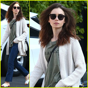 Lily Collins Says Goodbye To Los Angeles Traffic