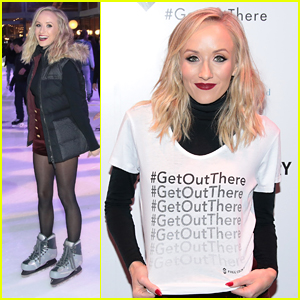 Nastia Liukin Goes Ice Skating at Bryant Park for Free Country & Fresh Air Fund's Partnership Event
