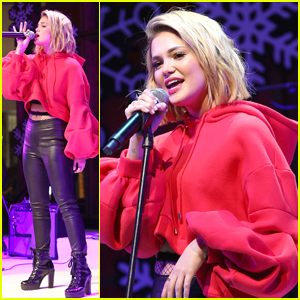 Olivia Holt Performs Holiday Songs at Live at the Atrium Holiday Concert Series