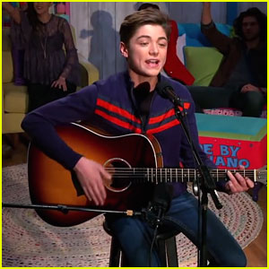Asher Angel Performs 'Andi Mack' Theme Song at Cast Party