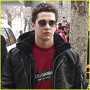 Austin Mahone Steps Out After Walking In First Fashion Show