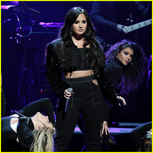 Demi Lovato Hits the Stage to Perform at Mastercard Show in New York City!