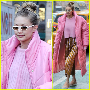 Gigi Hadid Bundles Up in a Chic Jacket in NYC!