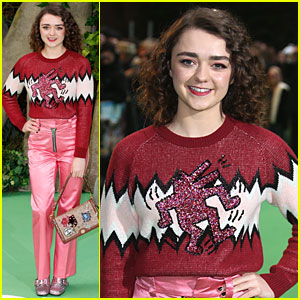 Maisie Williams Dolls Up In Pink For 'Early Man' Premiere