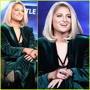 Meghan Trainor Goes Glam in Green While Promoting 'The Four'!