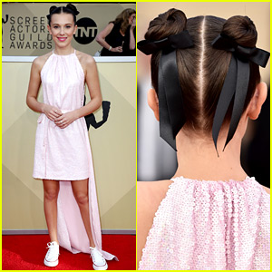 Millie Bobby Brown Dresses Down in Sneakers at SAG Awards 2018!