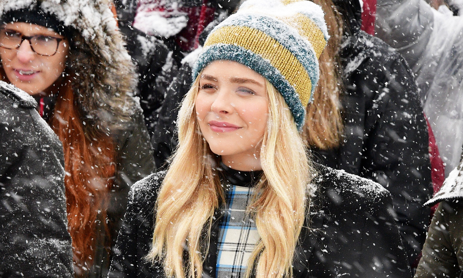 Chloe Moretz Braves the Snow for Women’s Rally at Sundance!