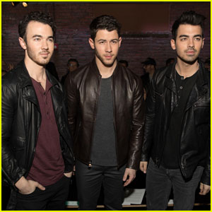 Nick Jonas Gets Support From Joe & Kevin at 'John Varvatos' Event