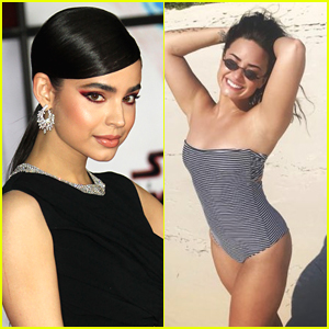 Sofia Carson Praises Demi Lovato For Her Body Confidence Beach Pic