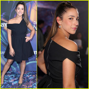 Aly Raisman Gets Pumped for the Super Bowl at DirectTV Party!