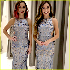 Brooklyn & Bailey Try On A Ton of Prom Dresses In 10 Minutes!