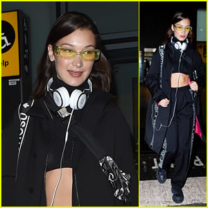 Bella Hadid Looks Stylish While Strutting Her Way Through Heathrow Airport