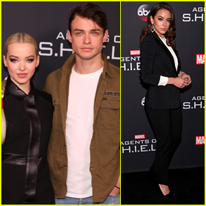 Dove Cameron & Thomas Doherty Couple Up at 'Agents of S.H.I.E.L.D' 100th Episode Party!