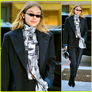 Gigi Hadid Flashes a Smile While Heading to a Fitting!