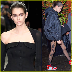 Kaia Gerber Rocks 'No After Party' Tights During NYFW!
