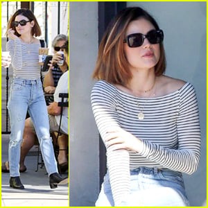 Lucy Hale Admits Rarely Wears Any Color In Her Street Style Fashion