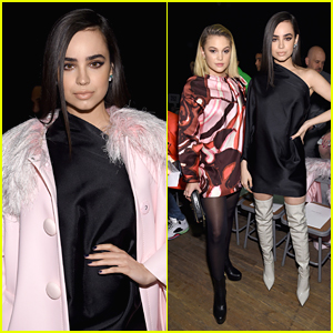 Sofia Carson Sits Front Row With Olivia Holt at Marc Jacobs NYFW Show