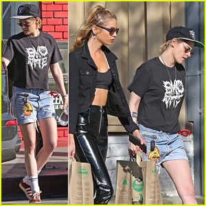Kristen Stewart Reps Oakland Raiders While Out With Stella Maxwell