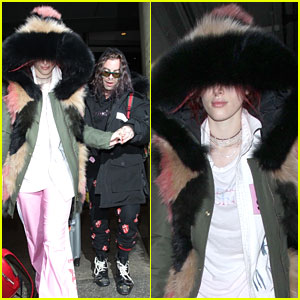 Bella Thorne Covers Up As She Arrives in LA with Boyfriend Mod Sun