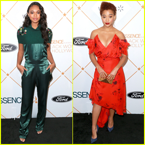 Chandler Kinney & Amandla Stenberg Step Out For Essence's Black Women In Hollywood Oscars Luncheon