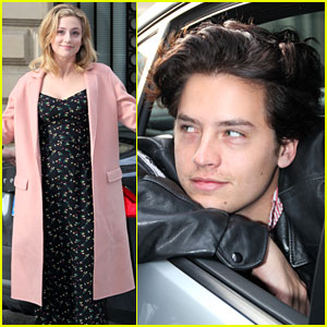 Cole Sprouse & Lili Reinhart Leave Their Hotel to Attend RiverCon 2018 in Paris