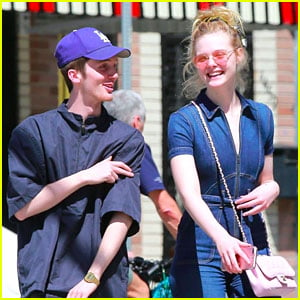 Elle Fanning & Male Friend Look So Happy at Lunch Together!