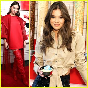Hailee Steinfeld Celebrates National Cereal Day With Fun Performance in NYC