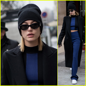 Hailey Baldwin Looks Cool While Stepping Out During Paris Fashion Week 2018