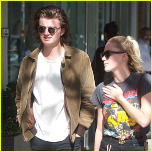 Joe Keery & Girlfriend Maika Monroe Go Shopping Together in Beverly Hills