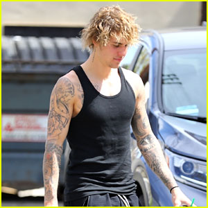 Justin Bieber Shows Off His Muscles After a Workout!
