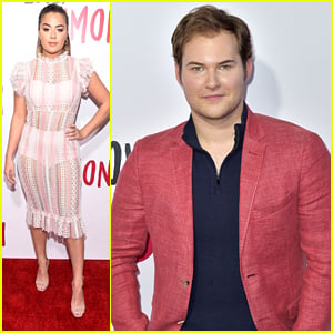 13 Reasons Why's Justin Prentice Supports Katherine Langford & Miles Heizer at 'Love, Simon' Premiere in LA