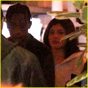 Kylie Jenner Eats at Chicken & Waffles Restaurant with Travis Scott