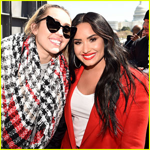Miley Cyrus Pens Sweet Note to Demi Lovato at March For Our Lives!
