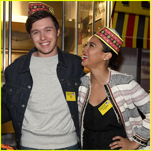 Nick Robinson & Alexandra Shipp Celebrate 'Love, Simon' With Waffle House!