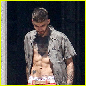 Zayn Malik Hangs Out by the Pool After Splitting With Gigi Hadid