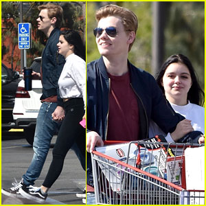 Ariel Winter & Levi Meaden Rock Matching Shoes While Shopping at Costco