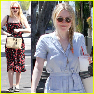 Dakota Fanning is Back in Los Angeles, Gets In Some Mother/Daughter Time