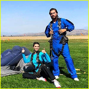 Kendall Jenner & Scott Disick Team Up for Skydiving Sesh!