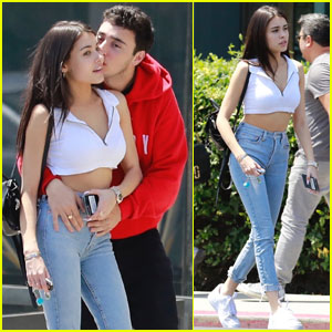 Madison Beer Gets a Kiss From Boyfriend Zack Bia During Lunch Date!
