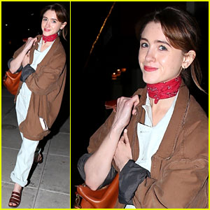 Natalia Dyer Looks Fierce in Red for Sushi Dinner With Male Friend