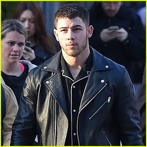 Nick Jonas Looks Sharp in Black Leather Jacket While Out in NYC