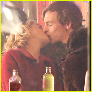 Ross Lynch Kisses Kiernan Shipka For 'Chilling Adventures of Sabrina' Diner Scene